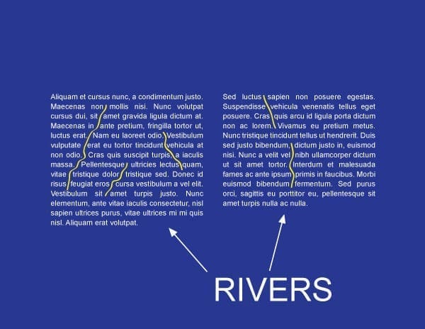 Widows, Orphans, Rivers, and Rags in Typography | DaBrian Marketing