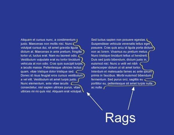 Widows, Orphans, Rivers, and Rags in Typography | DaBrian Marketing