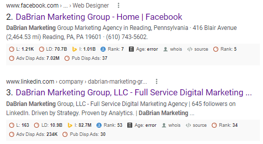 organic search social media